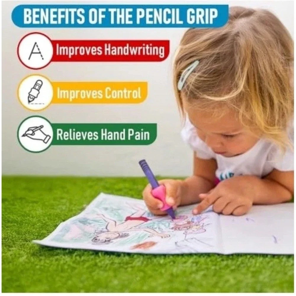 The Pencil Grip Original Pencil Grippers 14 Pc, Improves‎ Kids Handwriting,